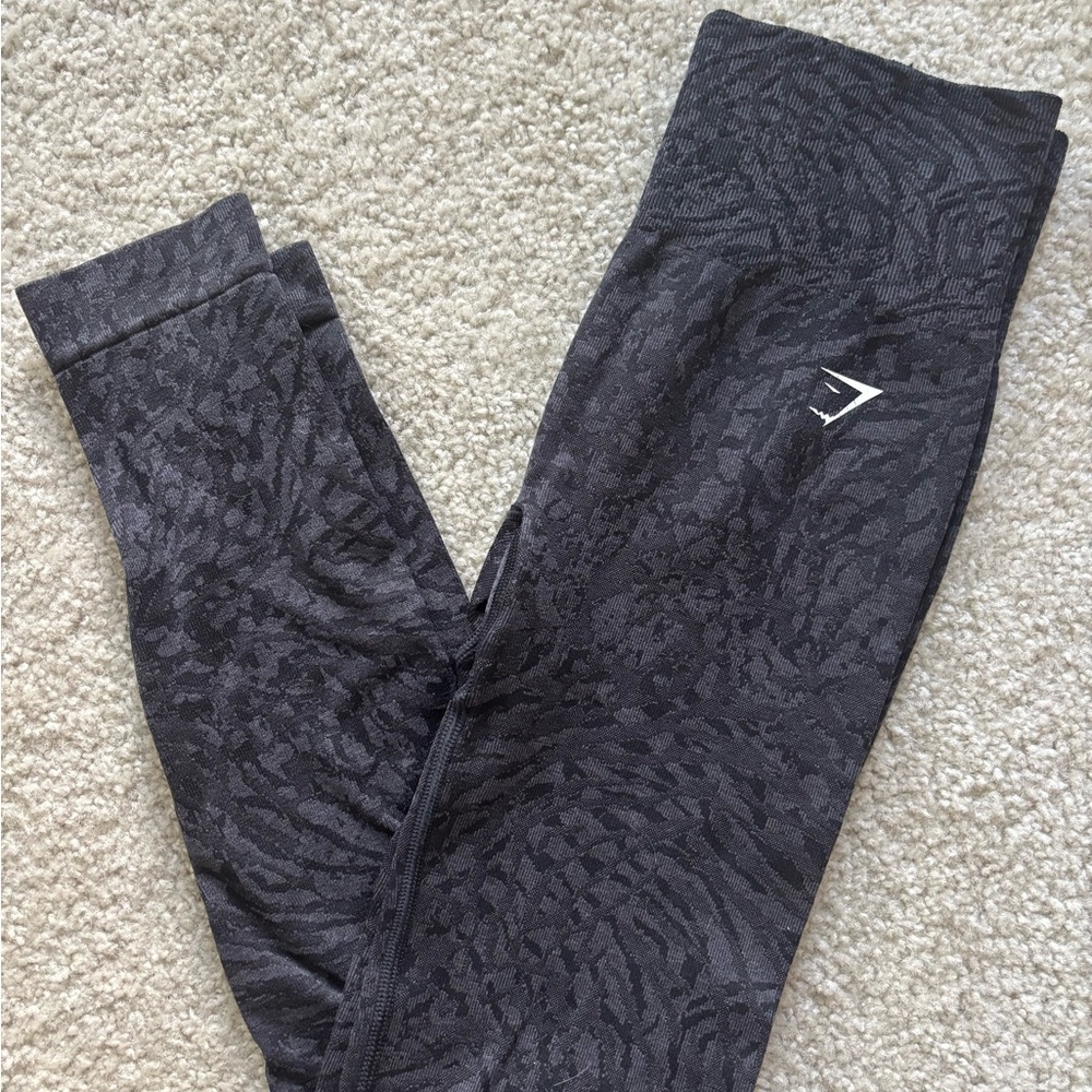 Gymshark Charcoal Patterned Leggings